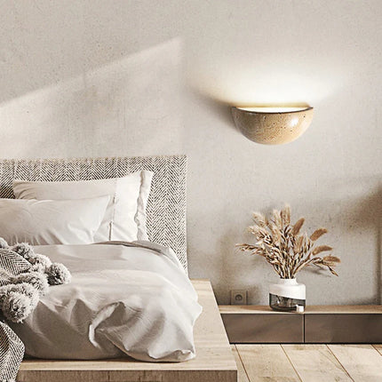 Applique murale en pierre naturelle jaune grotte moderne — LZ4X9P2