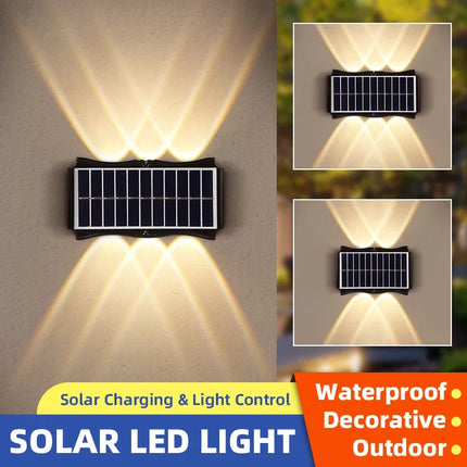 Applique murale extérieure solaire étanche avec détecteur automatique — LZ4X9JQ