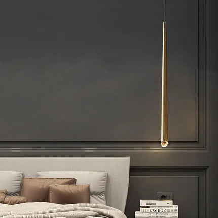 Lustre suspension nordique en cuivre pour villa — LZ4X9T2