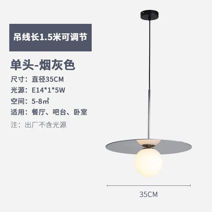 Suspension LED en verre au design nordique pour bar et restaurant — LZ4X9M