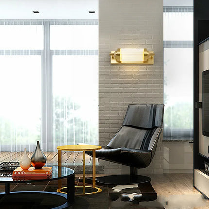 Applique murale LED en cristal doré pour miroir frontal — LZ4X9P2