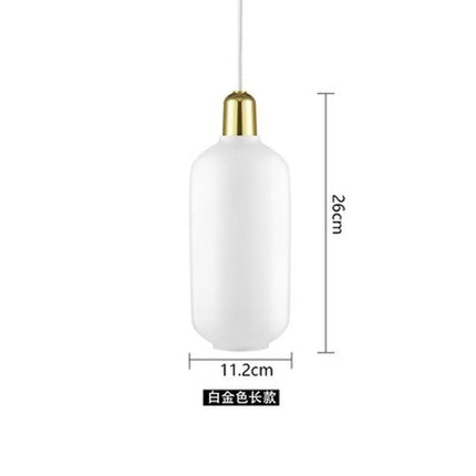 Suspension en verre avec détail marbre au design industriel élégant — LZ4X9B2