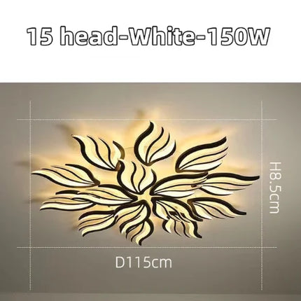 Plafonnier LED moderne dimmable avec télécommande pour salon et chambre — LZ4P9X