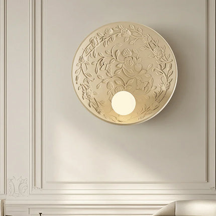Applique murale ronde en verre au design rétro haut de gamme — LZ4X9P2