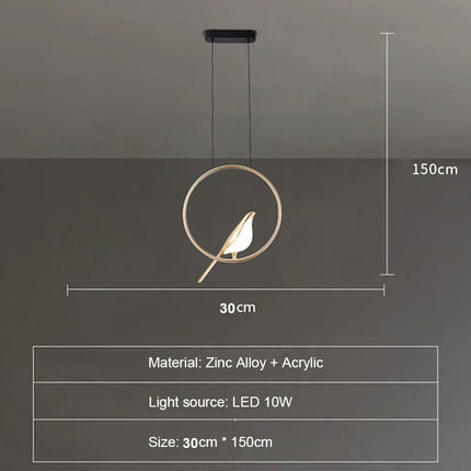 Applique murale LED au design nordique en forme de pie — LZ4X9T2