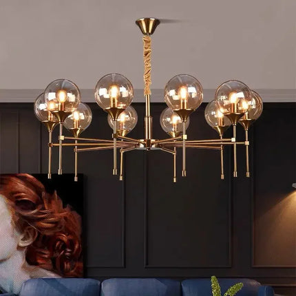 Lustre suspension nordique au design moderne pour ambiance élégante — LZ4X9T