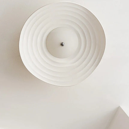 Plafonnier LED rétro en résine forme feuille de lotus décorative — LZ4T9X
