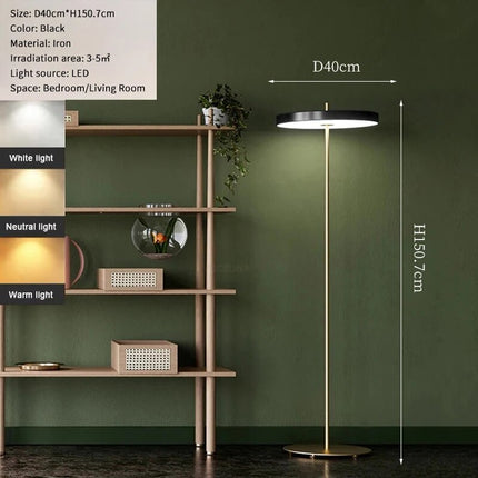 Lampadaire LED nordique avec variateur pour salon et chambre — LZ4M7X