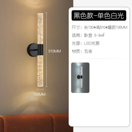 Applique murale LED double tête en cristal au design minimaliste — LZ4XJ9