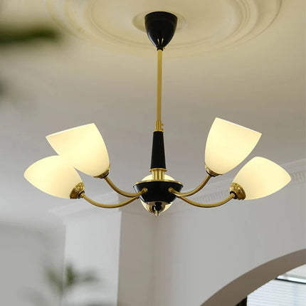 Lustre suspension LED en verre au design nordique vintage — LZ4X9P2Q
