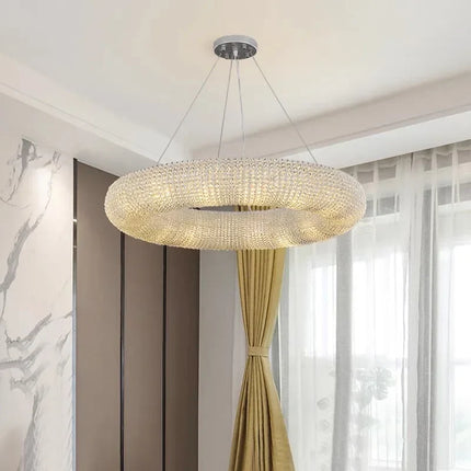 Lustre suspension moderne en cristal pour salon — LZ4X9P2