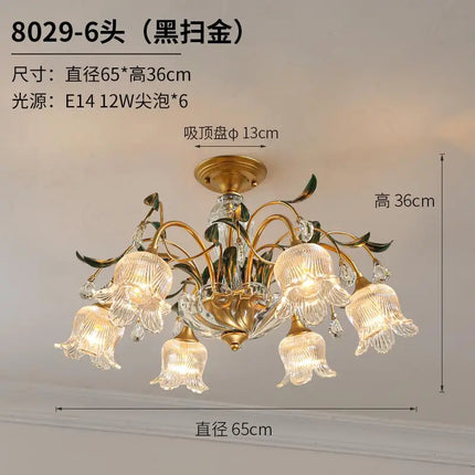 Lustre en cristal français pour éclairage intérieur élégant — LZ4X9P