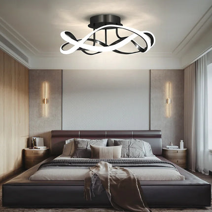 Plafonnier LED moderne en forme de cage à oiseaux pour intérieur — LZ4XJ9