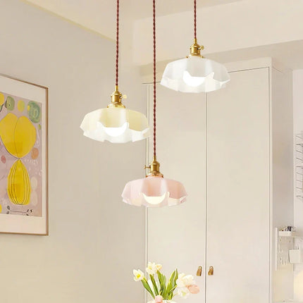 Lustre plissé simple pour éclairage intérieur doux — LZ4X9P2