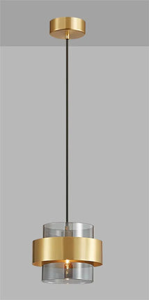 Lustre LED nordique en verre doré pour décoration intérieure — LZ4X9P