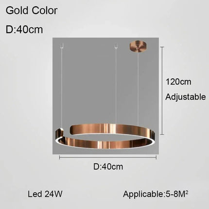 Lustre anneau design allemand à couleurs changeantes — LZ4P9XJ