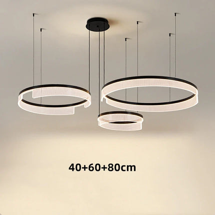 Lustre circulaire LED en aluminium et acrylique pour intérieur — LZ4X9P2
