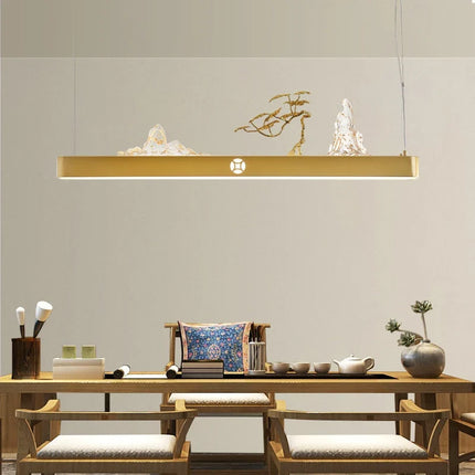 Suspension en bois style chinois pour ambiance zen économique — LZ4X9JQ