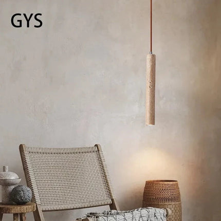 Suspension tube en bois style japonais rétro moderne — LZ4T9Q2