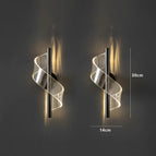 Applique noire 2 lampes / Lumière chaude 3000K
