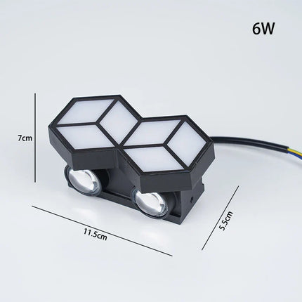 Applique murale LED étanche pour intérieur et extérieur, design moderne — LZ4X9P