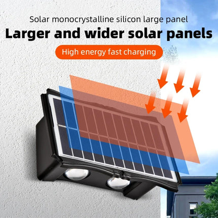 Applique murale extérieure solaire étanche avec détecteur automatique — LZ4X9JQ