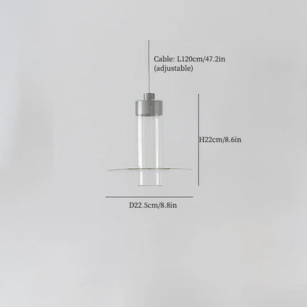 Lustre suspension en verre pour cuisine et salon — LZ4QJ7