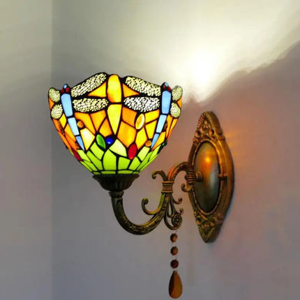 Applique murale en verre style méditerranéen vintage avec éclairage LED — LZ4P9XQ