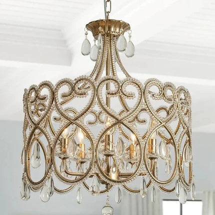 Plafonnier en cristal français cœur design élégant — LZ4T9X