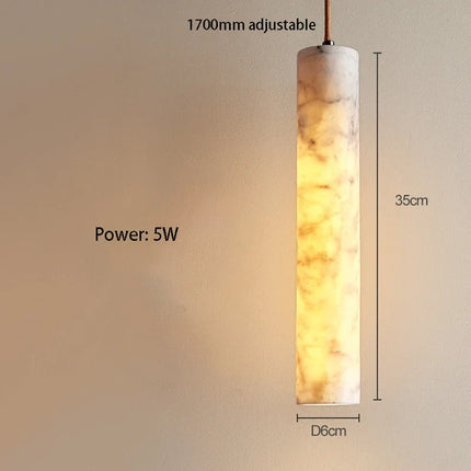Lustre design wabi-sabi en marbre naturel pour hôtel — LZ4X9P2