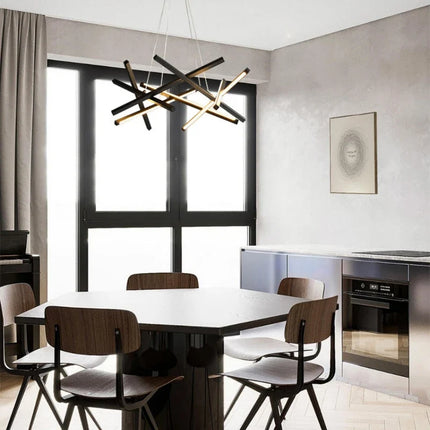 Lustre minimaliste à design géométrique pour intérieur élégant — LZ4X9P