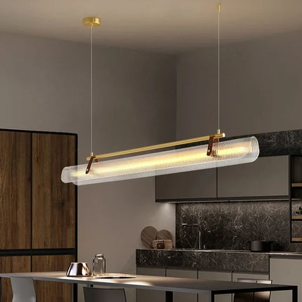Lustre acrylique avec ceinture LED pour éclairage moderne — LZ4X9T
