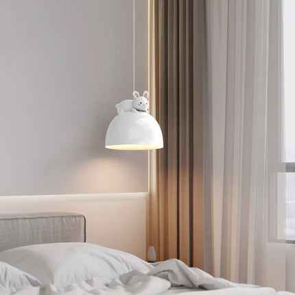 Lustre enfant décor nœud lapin pour chambre d'enfant — LZ4X9P