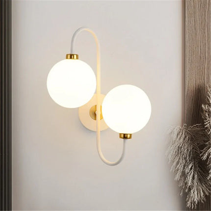 Applique murale moderne en métal et verre style nordique — LZ4X7Q9