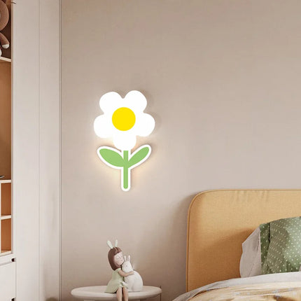 Applique murale LED fleur avec télécommande pour chambre d’enfants — LZ4X9T2