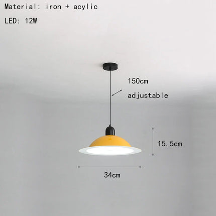 suspension lampe led métal avec lumière réglable et modifiable