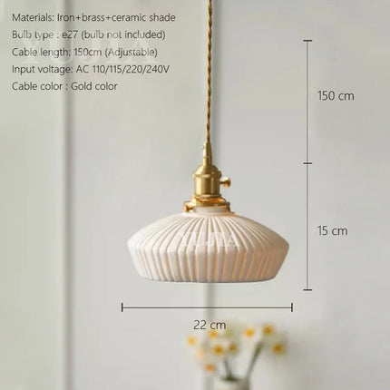 Suspension en céramique au design scandinave pour intérieur élégant — LZ4X9T2