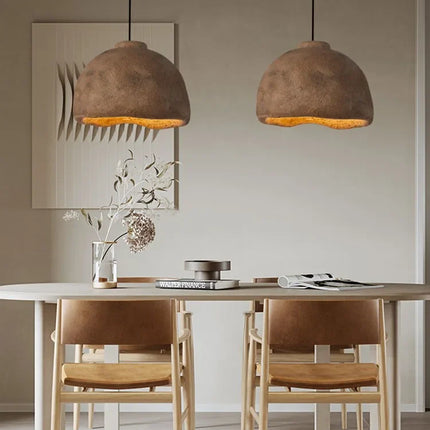 Lustre suspension moderne au style wabi-sabi japonais — LZ4X9M