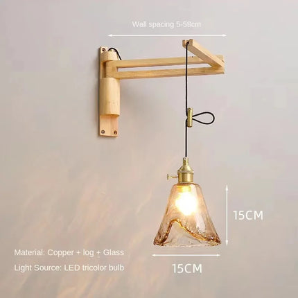 Applique murale extensible en cuivre au design élégant et fonctionnel — LZ4X9T