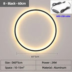 B Noir USB 60 cm / Lumière chaude Pas de télécommande