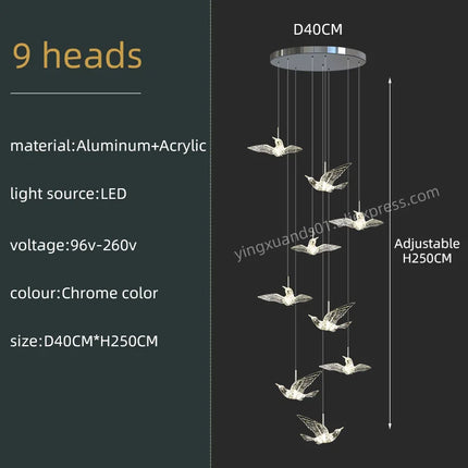 Lustre minimaliste en acrylique pour intérieur moderne — LZ4X9P
