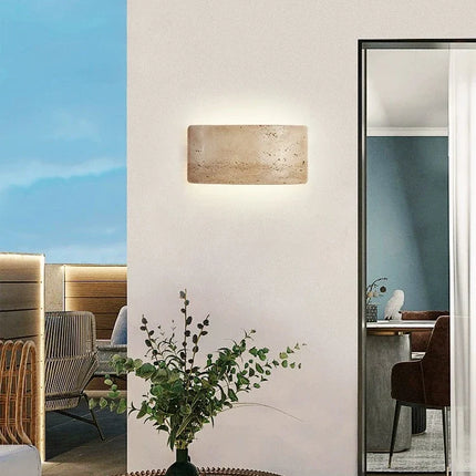Applique murale LED étanche style wabi-sabi pour jardin extérieur — LZ4X9P2