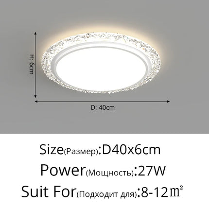 Lustre moderne en cristal pour éclairage élégant — LZ7XQ2