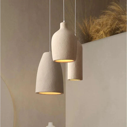 Lustre LED irrégulier fait main style wabi-sabi moderne pour loft — LZ4X9P