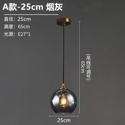 Lustre suspension en verre au design nordique pour intérieur — LZ4P7XQ