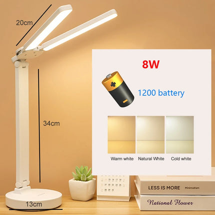 Lampe de bureau LED tactile avec port USB et protection oculaire — LZ4D7X9