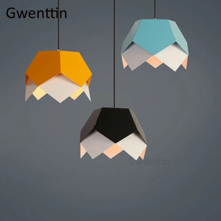 Suspension géométrique en fer style nordique pour intérieur — LZ4M9X2