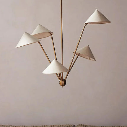 Suspension Wabi-sabi en tissu style japonais pour salon et cuisine LED — LZ4X9P2