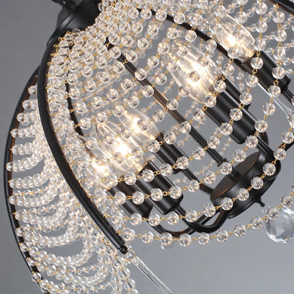 Lustre moderne en cristal pour décoration intérieure lumineuse — LZ4X9Q