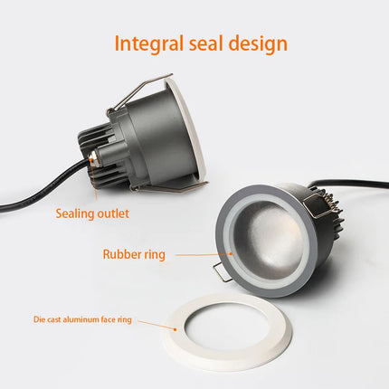 Spot LED rond étanche en aluminium pour intérieur et extérieur — LZ4N7Q2M